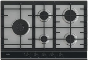 Haier I-Move Series 6 HAHG7WL5XH Piano Cottura Acciaio Inox da Incasso 74.5cm a Gas 5 Fornelli
