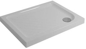 Piatto doccia CERAMICA DOLOMITE in ceramica ITALIA bianco L 120 x L 80 cm lucido