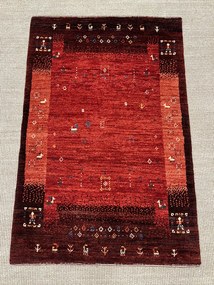 Gashguli Tappeto 80 x 120 Rosso (Iran) Annodato A Mano