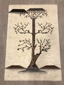 Loribaft Tappeto 110 x 80 Beige (Iran) Annodato A Mano
