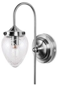 Globen Lighting - Juni Applique da Parete IP44 Antico Acciaio/Trasparente Globen Lighting