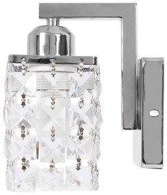 Lampada da parete in metallo cristallo APP543-1W  CROMO