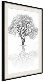 Poster  Roots or Treetop?  Cornice Quadri Cornice nera con pass-partout, Larghezza x Altezza Home decor 40x60