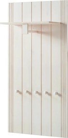 Set di mobili da ingresso bianco in pino massiccio 60x120x25 cm Anita – Støraa