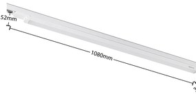 Arcchio Harlow lampada LED bianca 109cm 4.000K