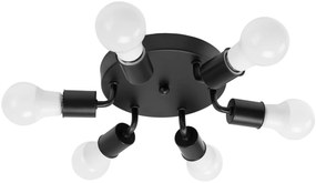 Lampada Da Soffitto Plafoniere 6-Braccia Metallico Black APP709-6C