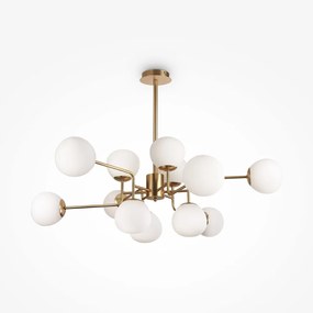 Maytoni Lampadario moderno con diffusori in vetro e struttura in metallo Erich - 40W ORO