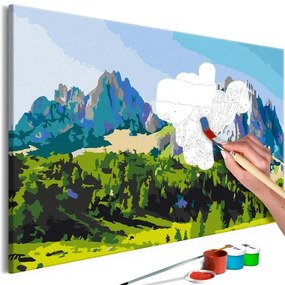 Quadro fai da te  Dolomite Peaks  Larghezza x Altezza Home decor 60x40