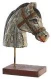 Statua Decorativa DKD Home Decor Cavallo Ferro Legno di mango (24 x 12 x 35 cm)