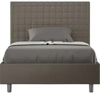 Letto Matrimoniale Francese 140x210 cm con Rete Sunny Cappuccino