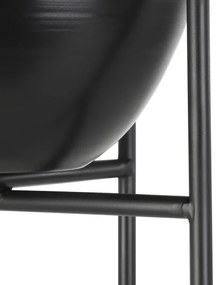 Eglo 428035 - Vaso da fiori in metallo SHIKABE 73x23,5 cm nero