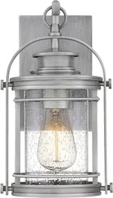 Quintiesse QN-BOOKER-S-IA - Lampada da parete per esterni BOOKER S 1xE27/60W/230V IP44 con finitura cromata
