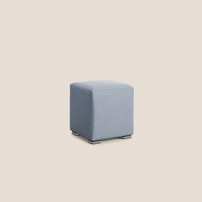 Cube pouf in microfibra smacchiabile T11 carta da zucchero