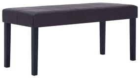 Panca 106 cm marrone in similpelle