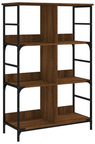 Libreria rovere marrone 78,5x33x117,5 cm in legno multistrato