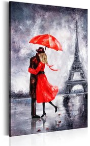 Quadro Love in Paris  Colore Marrone, Dimensioni e Misure 60x90