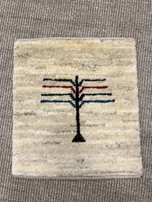 Gabbeh Tappeto persiano 40 x 40 Beige (Iran) Annodato A Mano
