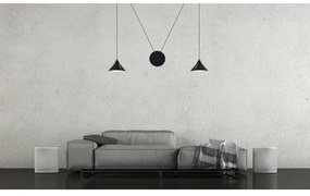 Lampadario a sospensione con filo ABRAMO 2xE27/15W/230V nero