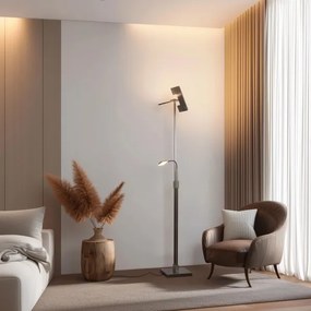 Eglo 33182 -Lampada da terra dimmerabile a LED SOLANO 1xLED/26W/230V+1xLED/3,2W cromo