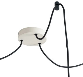 Lampada a sospensione Japandi beige 50cm 3 luci - Plu