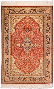 Cashmere Silk Tappeto 70 x 100 Beige (Indian) Annodato A Mano