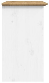 Comodino bodo 53x38,5x66 cm in legno massello di pino marrone