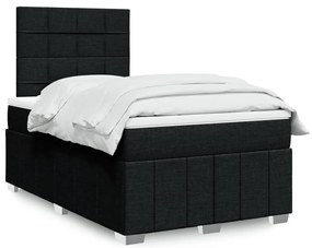 Giroletto A Molle Con Materasso Nero 120x190 Cm İn Tessuto /