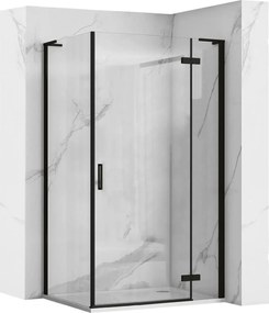 Cabina doccia REA Hugo Black 100x90