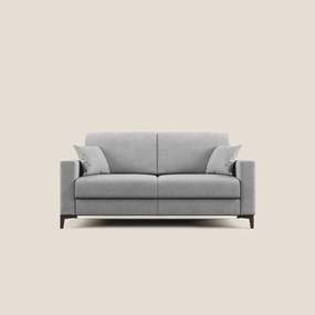Kafka divano letto matrimoniale in morbido tessuto impermeabile T02 grigio chiaro