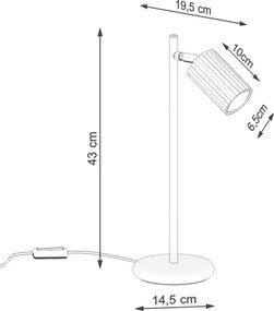 Brilagi - Lampada da tavolo LED CRESTO 1xGU10/10W/230V rossa