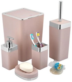 Set di accessori da bagno rosa - Oyo Concept