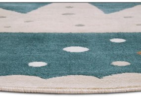 Tappeto blu per bambini ø 100 cm Crown - Hanse Home