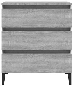 Credenza grigio sonoma 60x35x69 cm in legno multistrato