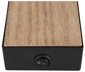 Globo 57911-1BW - Faretto da parete ROBBY 1xGU10/35W/230V nero/marrone