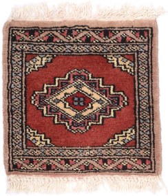 Bokhara Tappeto 30x30 (Pakistan) Annodato A Mano