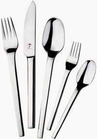 Set di 30 posate in acciaio inox lucido Karat, 6 persone