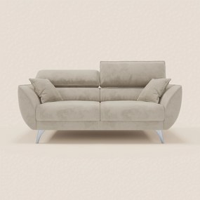 Michelangelo divano 2 e 3 posti con sedute allungabili e poggiatesta reclinabili in tessuto smacchiabile T30