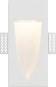 Applique da Incasso Segnapasso GU10 Curva in Gesso Pitturabile