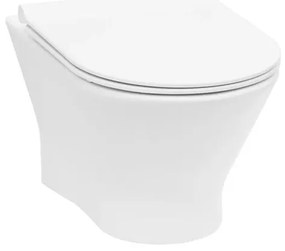 Copriwater Nexo coprivaso ammortizzato slim ovale originale per serie sanitari ROCA con chiusura rallentata sganciabile in polipropilene bianco