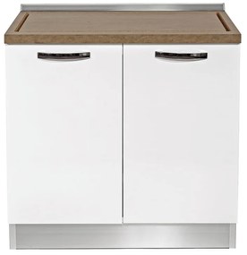 Base Luna kit sottolavello da montare bianco L 90 x H 88 x P 60 cm