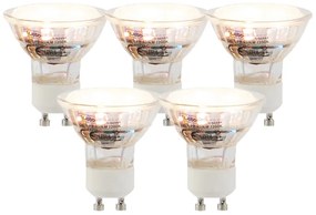 Set di 5 lampadine LED GU10 3W 250lm 2200K