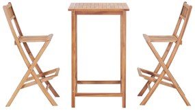 Set da bar 3 pz in legno massello di teak