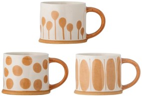 Set di tazze giallo ocra in gres 3 pezzi 450 ml Linora - Bloomingville