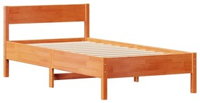 Letto senza materasso marrone cera 75x190 cm in legno di pino