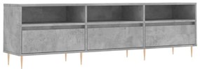 Mobile TV Grigio Cemento 150x30x44,5 cm Legno Multistrato