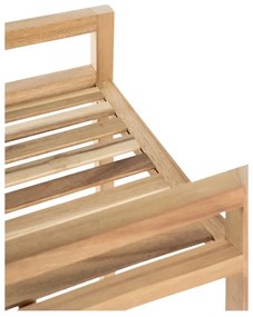 Scaffale da bagno in legno di acacia con quattro ripiani su ruote 35x110 cm Acina - Wenko