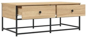 Tavolino da salotto rovere sonoma 100x51x40cm legno multistrato
