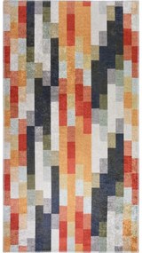 Tappeto arancione e grigio lavabile 80x150 cm Blocks of Fun – Vitaus