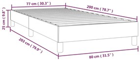 Giroletto Marrone Scuro 80x200 cm in Tessuto