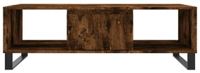 Tavolino da salotto rovere fumo 104x60x35 cm legno multistrato